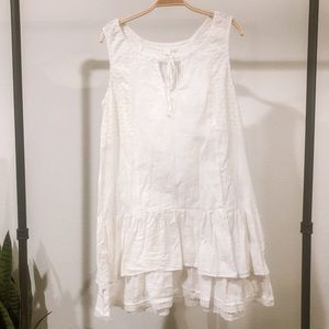 Lovely Eloise Eyelet Chemise with Ruffled Skirt
